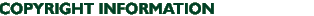 Copyright Information